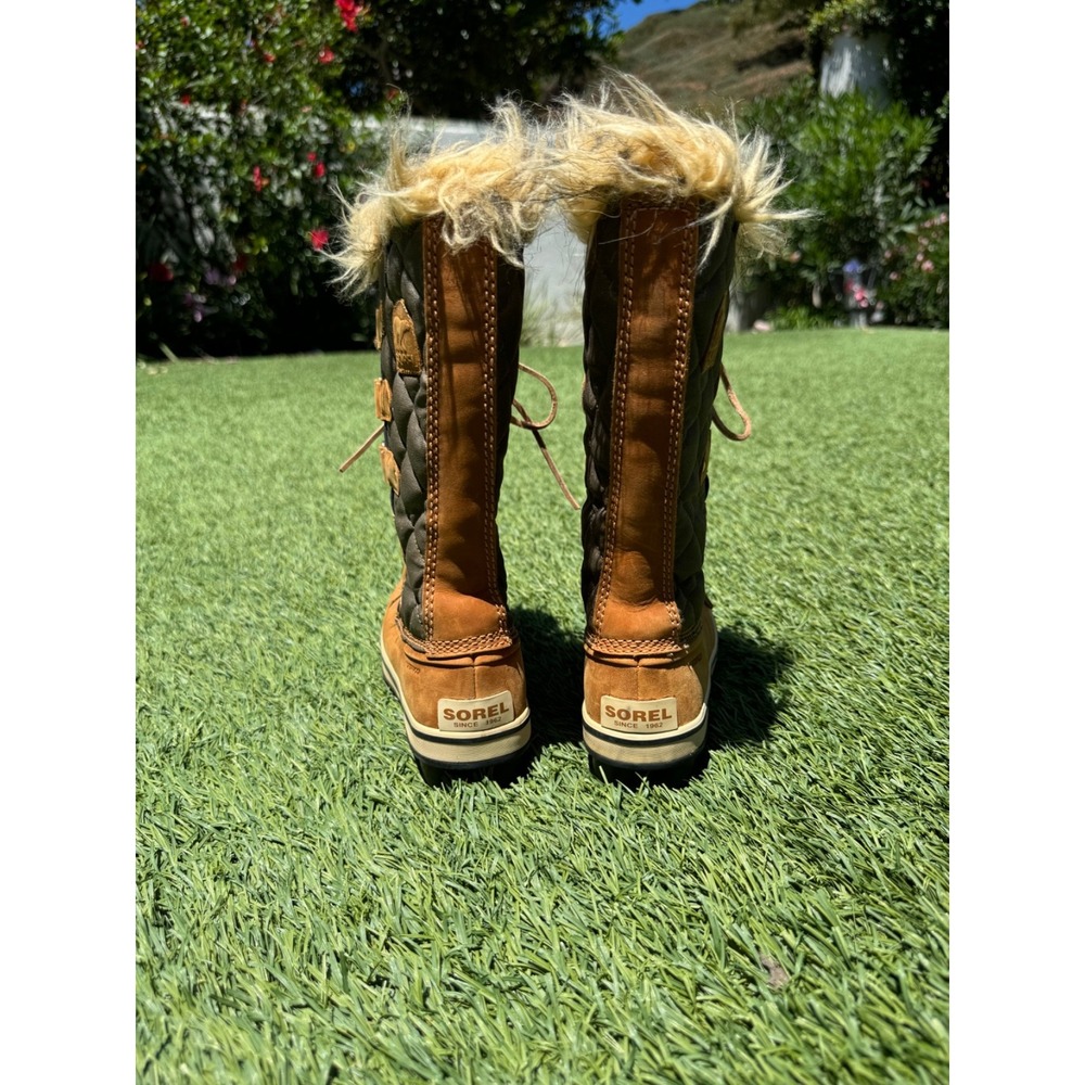 Sorel Tofino II Waterproof Winter Boots Women's Size 5 Light Brown Faux Fur NL17 - Picture 3 of 8